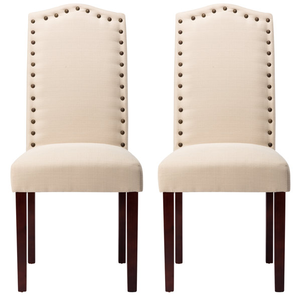 High back fabric online dining chairs